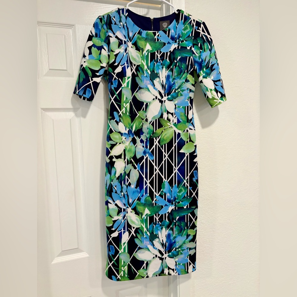 Floral Power Clash Vince Camuto Dress - Size 4